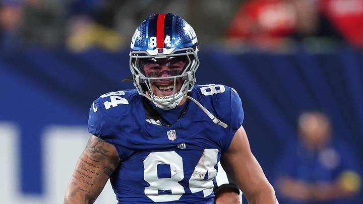 New York Giants tight end Theo Johnson New York Giants tight end Theo Johnson