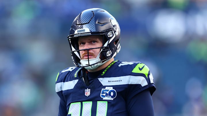 Seattle Seahawks quarterback Sam Darnold Seattle Seahawks quarterback Sam Darnold