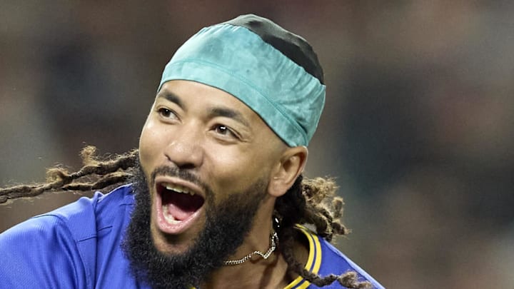 Seattle Mariners shortstop J.P. Crawford (3) hits a walk two-run home run off Texas Rangers pitcher Robert Garcia (62) at T-Mobile Park on Aug. 1. Seattle Mariners shortstop J.P. Crawford (3) hits a walk two-run home run off Texas Rangers pitcher Robert Garcia (62) at T-Mobile Park on Aug. 1.