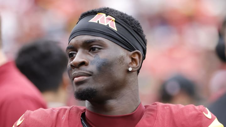 Washington Commanders cornerback Mike Sainristil 