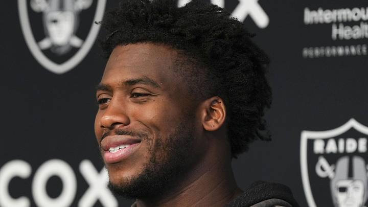 Las Vegas Raiders defensive end Malcolm Koonce 