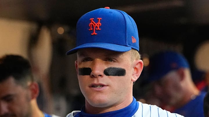 New York Mets center fielder Harrison Bader (44) on August 19, 2024.