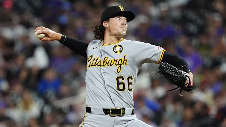 Pittsburgh Pirates relief pitcher Kyle Nicolas (66) delivers a pitch