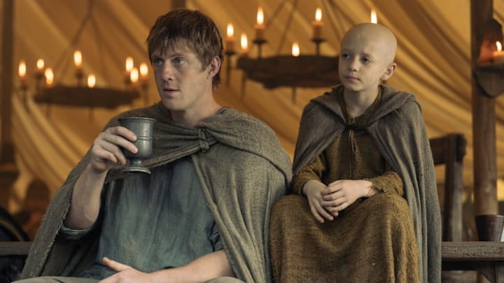 Peter Claffey and Dexter Sol Ansell in A Knight of the Seven Kingdoms 