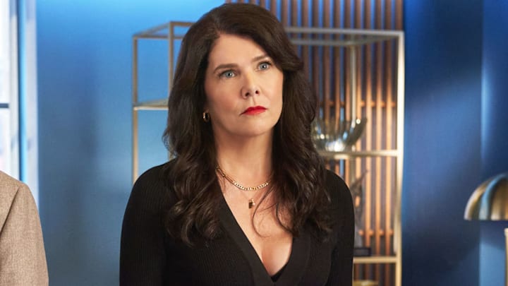 Nico Santos and Lauren Graham in The Z-Suite on Tubi