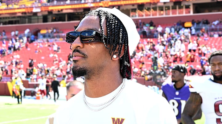 Washington Commanders quarterback Jayden Daniels