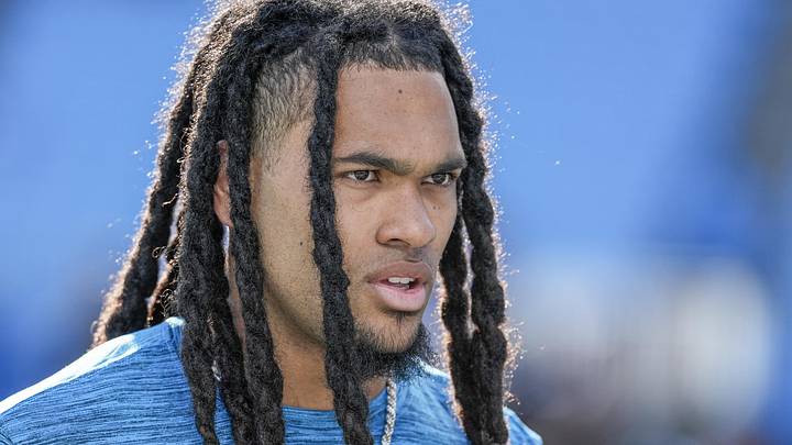 Carolina Panthers running back Jonathon Brooks 