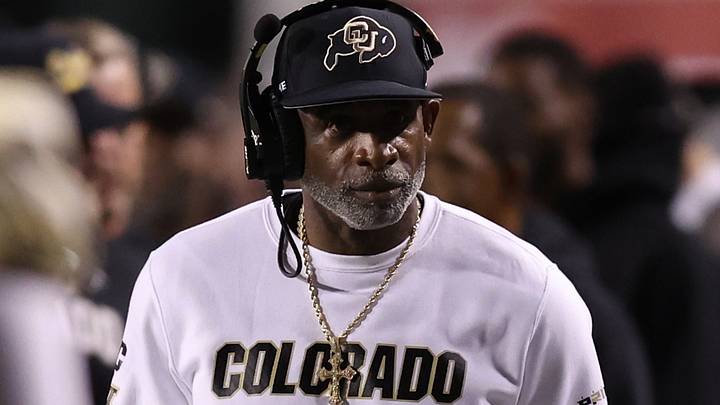 Colorado Buffaloes head coach Deion Sanders looks on during a time out in the game against the Utah Utes during the second quarter at Rice-Eccles Stadium. Mandatory Credit: Rob Gray-Imagn Images Colorado Buffaloes head coach Deion Sanders looks on during a time out in the game against the Utah Utes during the second quarter at Rice-Eccles Stadium. Mandatory Credit: Rob Gray-Imagn Images