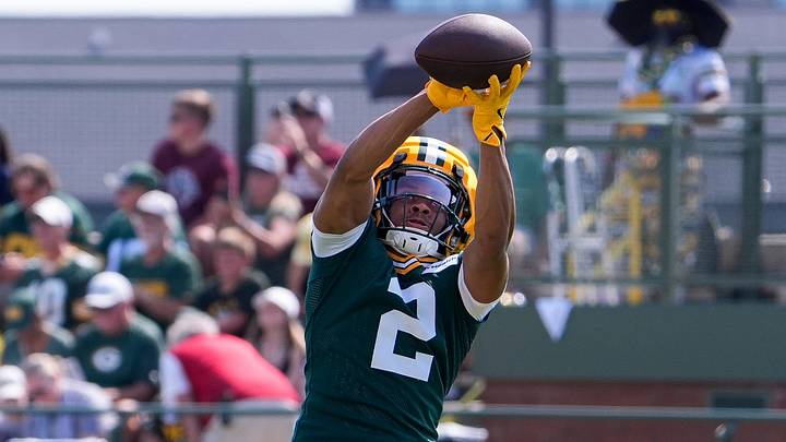 Green Bay Packers cornerback Brandon Cisse catches a pass dring drills at training camp. Green Bay Packers cornerback Brandon Cisse catches a pass dring drills at training camp.