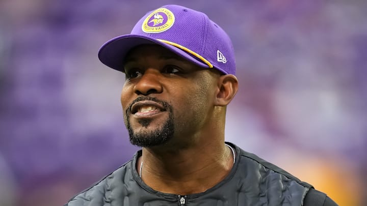 Minnesota Vikings defensive coordinator Brian Flores
