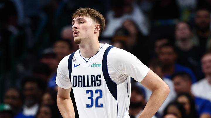 Oct 22, 2025; Dallas, Texas, USA; Dallas Mavericks forward Cooper Flagg (32) reacts during the game against the San Antonio Spurs at American Airlines Center. Mandatory Credit: Kevin Jairaj-Imagn Images Oct 22, 2025; Dallas, Texas, USA; Dallas Mavericks forward Cooper Flagg (32) reacts during the game against the San Antonio Spurs at American Airlines Center. Mandatory Credit: Kevin Jairaj-Imagn Images