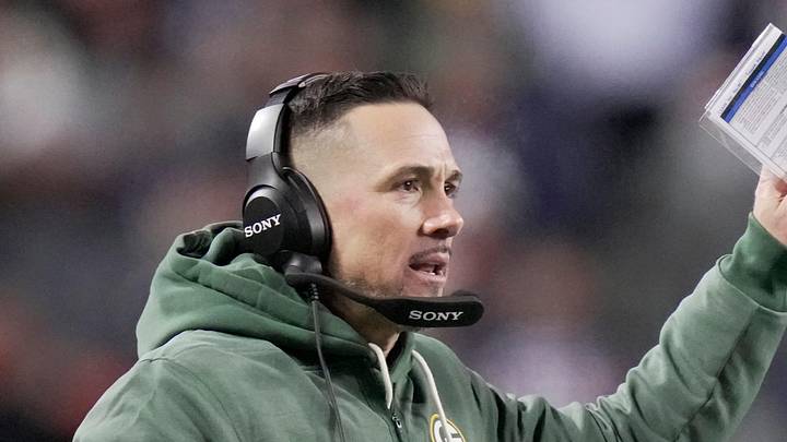 Green Bay Packers coach Matt Fleur is shown during the third quarter of their game at Chicago in December.