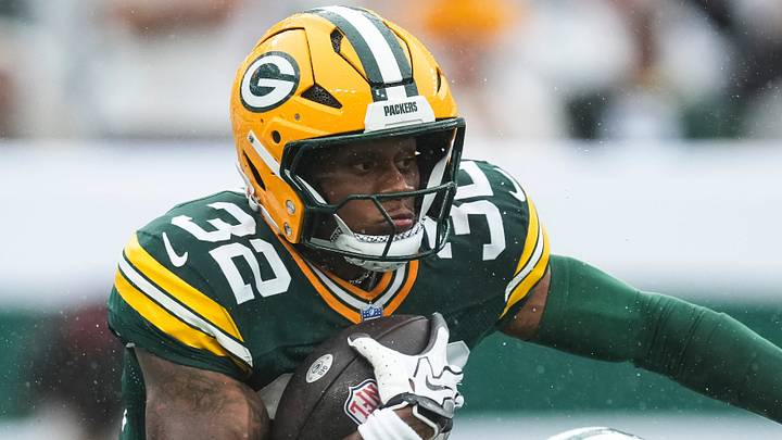 Green Bay Packers running back MarShawn Lloyd. Green Bay Packers running back MarShawn Lloyd.