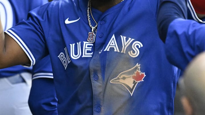 Toronto Blue Jays first baseman Vladimir Guerrero Jr.'s jersey