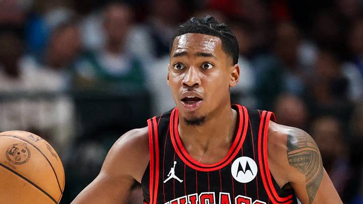 Apr 12, 2026; Dallas, Texas, USA; Chicago Bulls guard Rob Dillingham (7) dribbles against the Dallas Mavericks during the first half at American Airlines Center. Mandatory Credit: Kevin Jairaj-Imagn Images Apr 12, 2026; Dallas, Texas, USA; Chicago Bulls guard Rob Dillingham (7) dribbles against the Dallas Mavericks during the first half at American Airlines Center. Mandatory Credit: Kevin Jairaj-Imagn Images