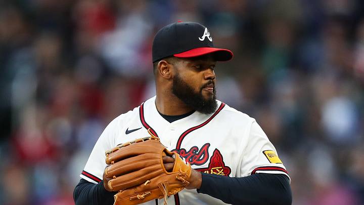 Mar 28, 2026; Cumberland, Georgia, USA; Atlanta Braves starting pitcher Reynaldo Lopez (40) throws against the Kansas City Royals in the first inning at Truist Park. Mandatory Credit: Mady Mertens-Imagn Images Mar 28, 2026; Cumberland, Georgia, USA; Atlanta Braves starting pitcher Reynaldo Lopez (40) throws against the Kansas City Royals in the first inning at Truist Park. Mandatory Credit: Mady Mertens-Imagn Images