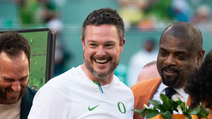 Oregon Ducks College Football Dan Lanning Peach Bowl Indiana Hoosiers Semifinal Dante Moore Fernando Mendoza national championship odd