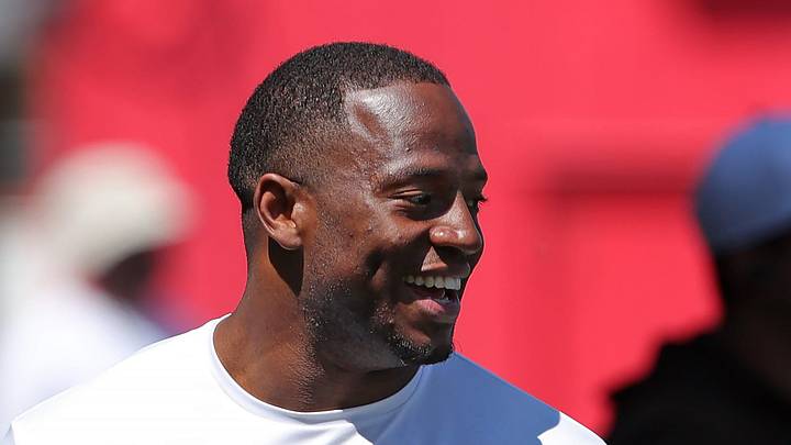 Browns running back Nick Chubb is all smiles on the sideline during minicamp, Tuesday, June 11, 2024, in Berea. Browns running back Nick Chubb is all smiles on the sideline during minicamp, Tuesday, June 11, 2024, in Berea.