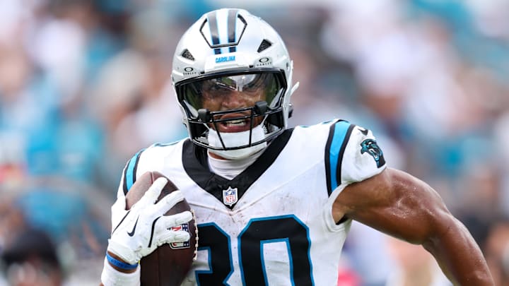 Carolina Panthers running back Chuba Hubbard