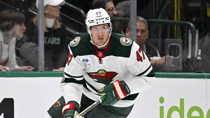 Apr 9, 2026; Dallas, Texas, USA; Minnesota Wild center Michael McCarron (47) skates against the Dallas Stars during the game between the Stars and the Wild at American Airlines Center. Mandatory Credit: Jerome Miron-Imagn Images Apr 9, 2026; Dallas, Texas, USA; Minnesota Wild center Michael McCarron (47) skates against the Dallas Stars during the game between the Stars and the Wild at American Airlines Center. Mandatory Credit: Jerome Miron-Imagn Images