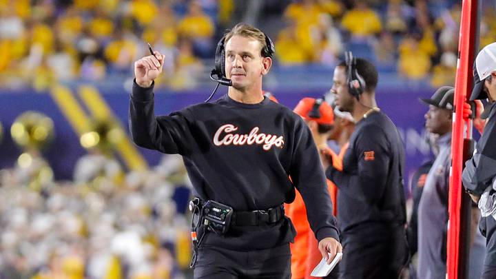 Oklahoma State Cowboys head coach Eric Morris.