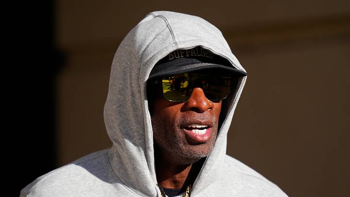 Oct 3, 2026; Boulder, Colorado, USA; Colorado Buffaloes head coach Deion Sanders before the game against the Texas Tech Red Raiders at Folsom Field. Mandatory Credit: Ron Chenoy-Imagn Images Oct 3, 2026; Boulder, Colorado, USA; Colorado Buffaloes head coach Deion Sanders before the game against the Texas Tech Red Raiders at Folsom Field. Mandatory Credit: Ron Chenoy-Imagn Images