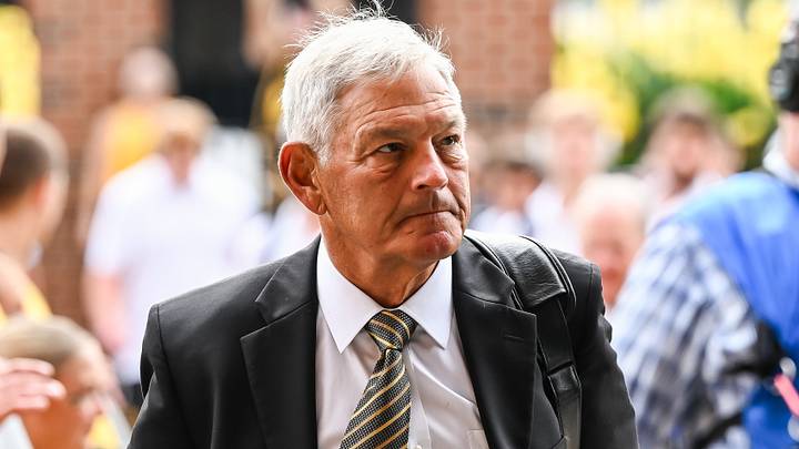 Sep 5, 2026; Iowa City, Iowa, USA; Iowa Hawkeyes head coach Kirk Ferentz enters Kinnick Stadium before the game against the Northern Illinois Huskies. Mandatory Credit: Jeffrey Becker-Imagn Images Sep 5, 2026; Iowa City, Iowa, USA; Iowa Hawkeyes head coach Kirk Ferentz enters Kinnick Stadium before the game against the Northern Illinois Huskies. Mandatory Credit: Jeffrey Becker-Imagn Images