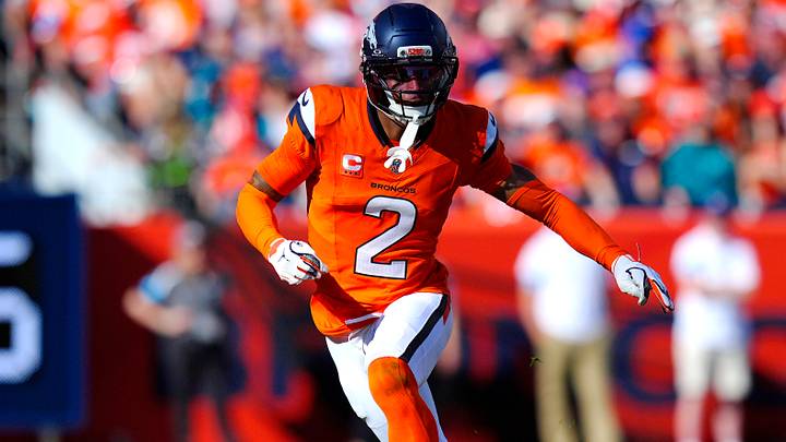 Sep 20, 2026; Denver, Colorado, USA; Denver Broncos cornerback Pat Surtain II (2) perseus on a play against the Jacksonville Jaguars during the second half at Empower Field at Mile High. Sep 20, 2026; Denver, Colorado, USA; Denver Broncos cornerback Pat Surtain II (2) perseus on a play against the Jacksonville Jaguars during the second half at Empower Field at Mile High.
