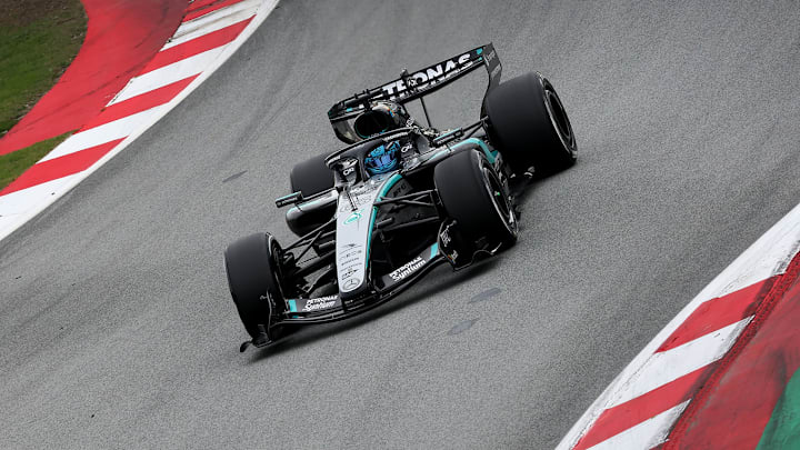 George Russell, Mercedes, 2026 F1 pre-season test