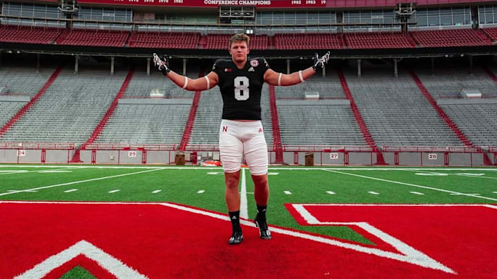 Omaha Westside linebacker Christian Jones on a visit to Nebraska.