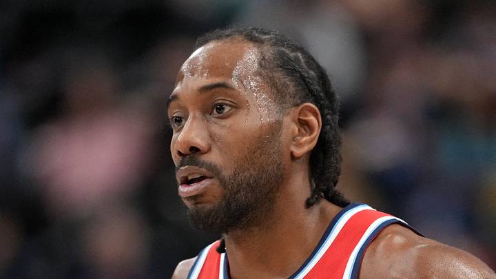 LA Clippers forward Kawhi Leonard reacts against the Orlando Magic. LA Clippers forward Kawhi Leonard reacts against the Orlando Magic.