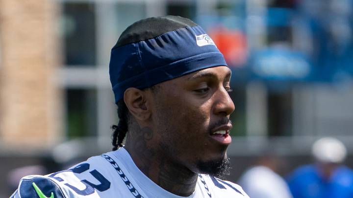 Seattle Seahawks defensive back D'Anthony Bell takes part in drills Seattle Seahawks defensive back D'Anthony Bell takes part in drills