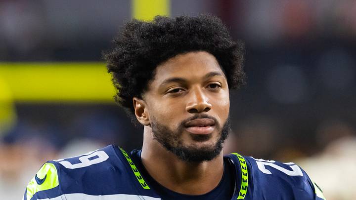 Seattle Seahawks cornerback Josh Jobe runs off the field