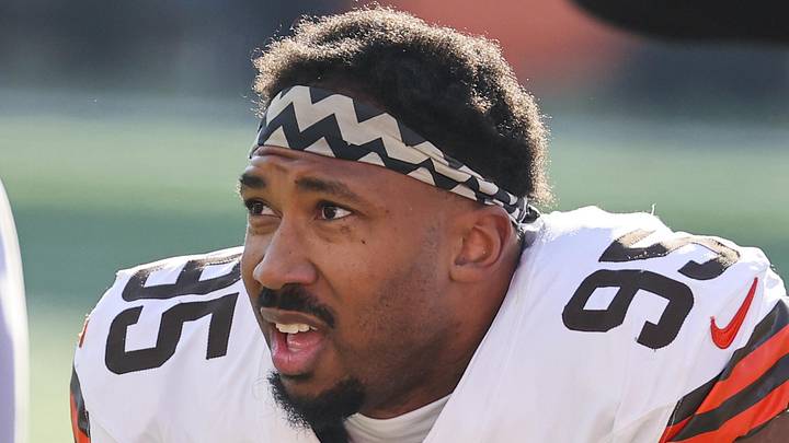 Los Angeles Rams defensive end Myles Garrett Los Angeles Rams defensive end Myles Garrett
