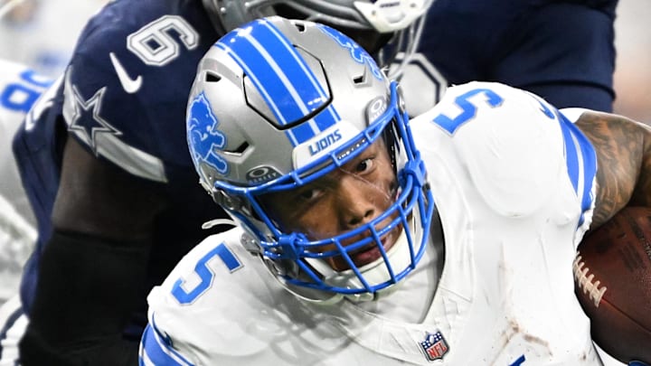 Detroit Lions running back David Montgomery (5).