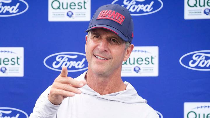 New York Giants - head coach John Harbaugh