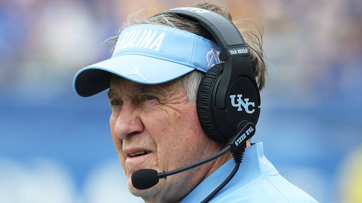 Oct 10, 2026; Pittsburgh, Pennsylvania, USA; North Carolina Tar Heels head coach Bill Belichick looks on from the sidelines against the Pittsburgh Panthers during the third quarter at Acrisure Stadium. Mandatory Credit: Charles LeClaire-Imagn Images Oct 10, 2026; Pittsburgh, Pennsylvania, USA; North Carolina Tar Heels head coach Bill Belichick looks on from the sidelines against the Pittsburgh Panthers during the third quarter at Acrisure Stadium. Mandatory Credit: Charles LeClaire-Imagn Images