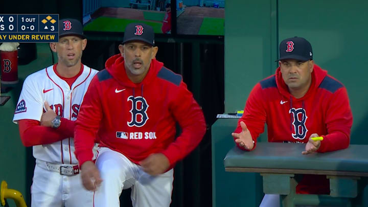 The Red Sox thought Langford was obviously out
