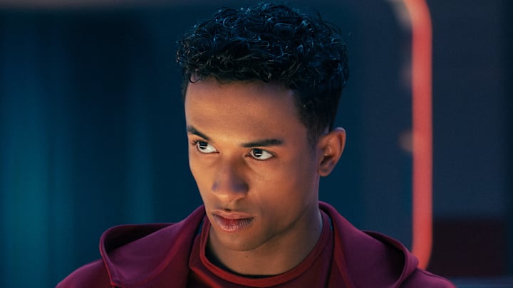 Sandro Rosta as Caleb in season 1, episode 7, of Star Trek: Starfleet Academy streaming on Paramount+. Photo Credit: Brooke Palmer/Paramount+