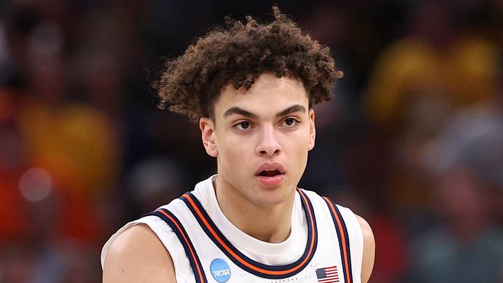Mar 28, 2026; Houston, TX, USA; Illinois Fighting Illini guard Keaton Wagler (23) controls the ball against Iowa Hawkeyes guard Kael Combs (11) in the first half during an Elite Eight game of the South Regional of the men's 2026 NCAA Tournament at Toyota Center. Mandatory Credit: Troy Taormina-Imagn Images Mar 28, 2026; Houston, TX, USA; Illinois Fighting Illini guard Keaton Wagler (23) controls the ball against Iowa Hawkeyes guard Kael Combs (11) in the first half during an Elite Eight game of the South Regional of the men's 2026 NCAA Tournament at Toyota Center. Mandatory Credit: Troy Taormina-Imagn Images