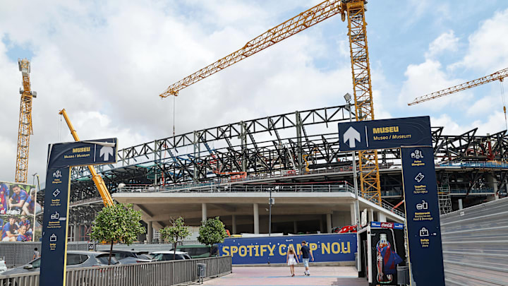 The Camp Nou has been undergoing amassive renovation project since 2023.