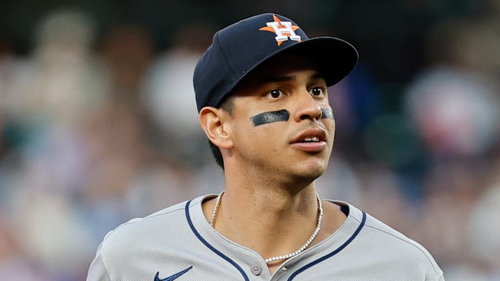 Houston Astros infielder Mauricio Dubón