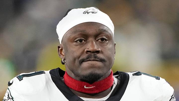 Nov 10, 2025; Green Bay, Wisconsin, USA;  Philadelphia Eagles wide receiver A.J. Brown (11) following the game against the Green Bay Packers at Lambeau Field. 