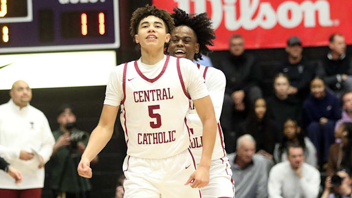 Central Catholic has moved into the No. 1 spot in the Oregon boys high school basketball state rankings.