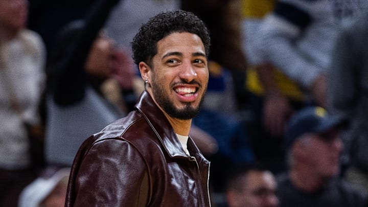 Indiana Pacers guard Tyrese Haliburton (0) in the second half against the Houston Rockets at Gainbridge Fieldhouse.