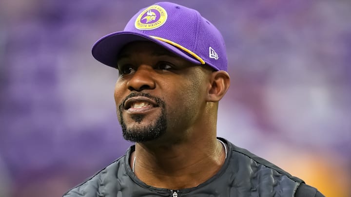 Minnesota Vikings defensive coordinator Brian Flores