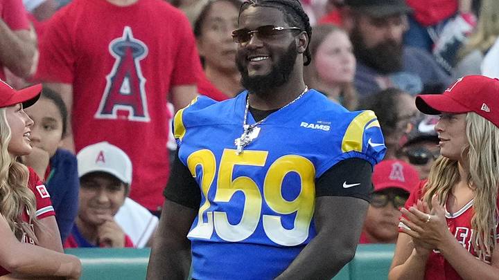Los Angeles Rams defensive tackle Desjuan Johnson, the 259th and last pick in the 2023 NFL Draft Mandatory Credit: Kirby Lee-Imagn Images