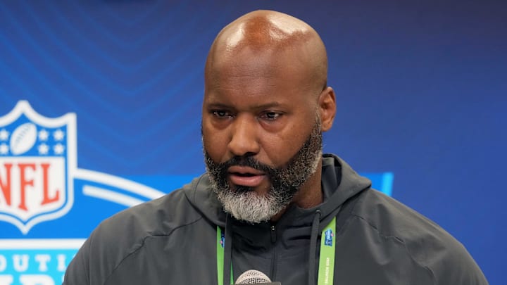 Detroit Lions general manager Brad Holmes. Detroit Lions general manager Brad Holmes.