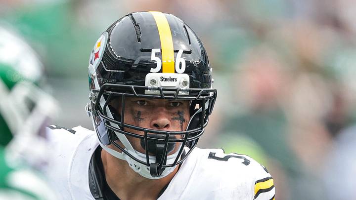 Sep 7, 2025; East Rutherford, New Jersey, USA; Pittsburgh Steelers linebacker Alex Highsmith (56) in action during the game against the New York Jets at MetLife Stadium. Mandatory Credit: Vincent Carchietta-Imagn Images Sep 7, 2025; East Rutherford, New Jersey, USA; Pittsburgh Steelers linebacker Alex Highsmith (56) in action during the game against the New York Jets at MetLife Stadium. Mandatory Credit: Vincent Carchietta-Imagn Images