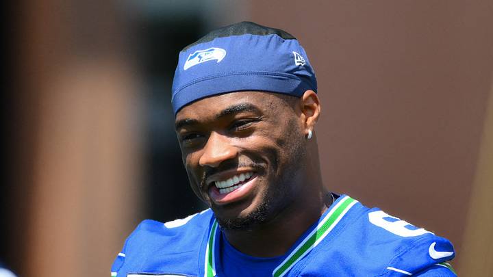 Seattle Seahawks quarterback Jalen Milroe during minicamp